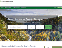 Tablet Screenshot of lakehousesofgeorgia.com